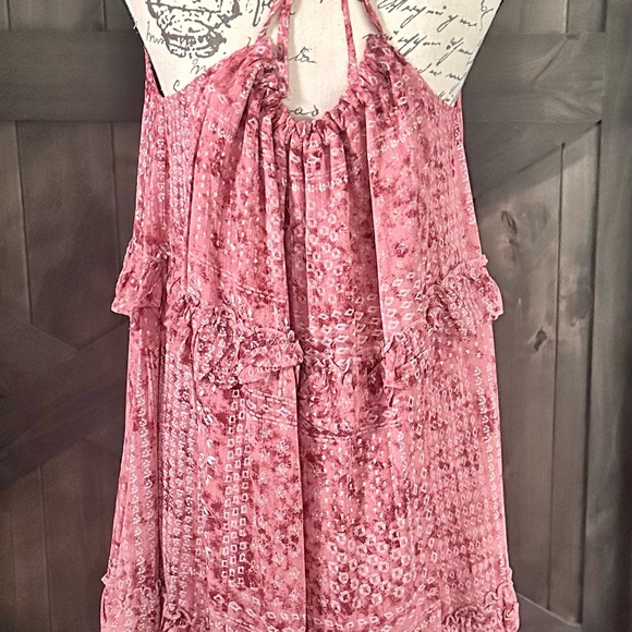 JACK by BB DAKOTA Rosette Pink midi dress with liner and adjustable straps NWT - Picture 2 of 6